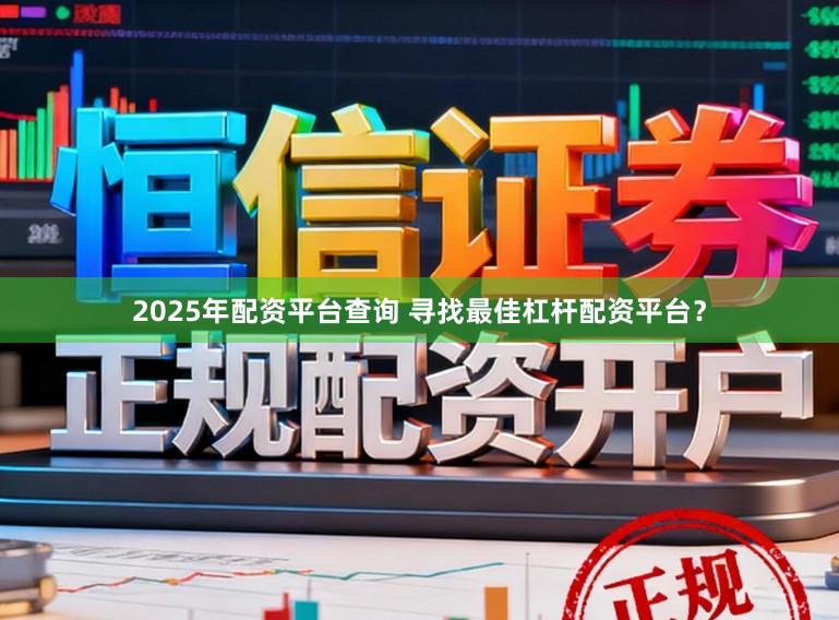 2025年配资平台查询 寻找最佳杠杆配资平台？